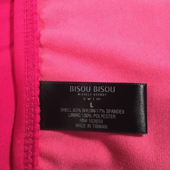 Bisou BUSOU - Barbie Hot Pink Hipster Bikini Bottom Ruchinv Detail - Size Large - Picture 4 of 5